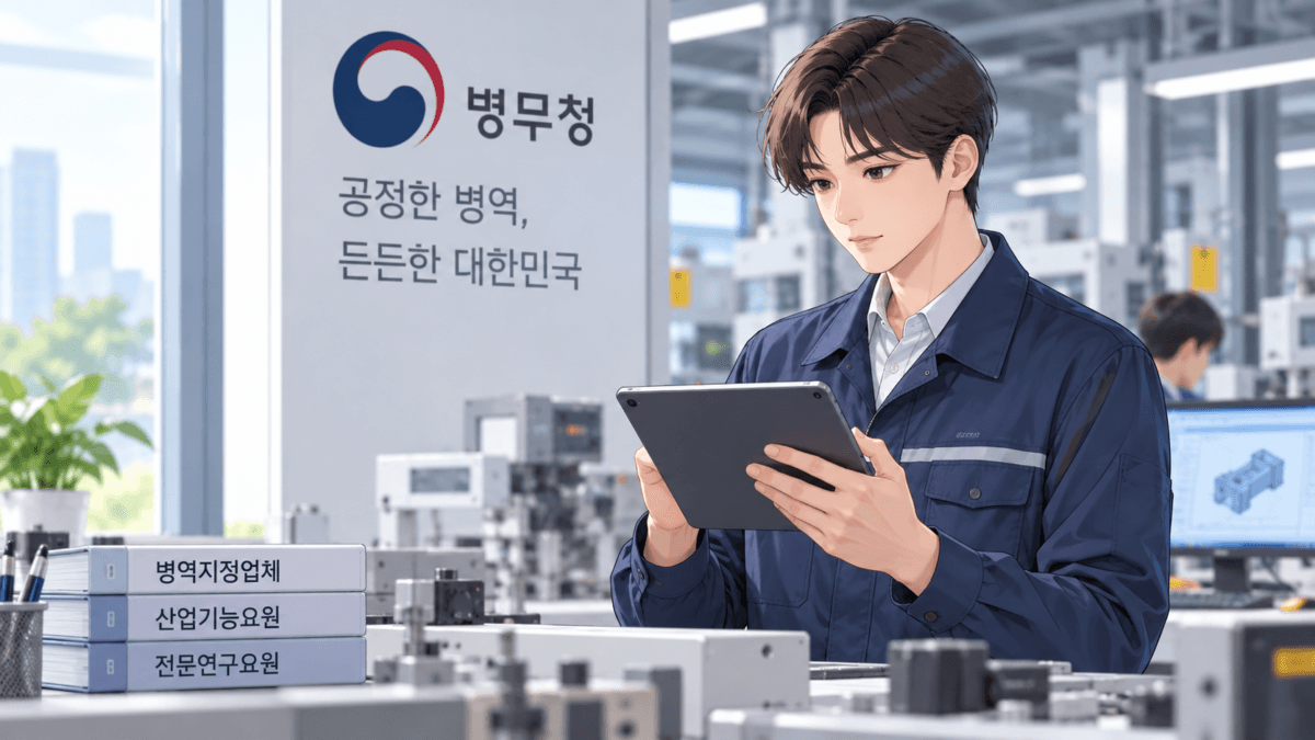 병역특례 업체 선정을 준비하는 사장님